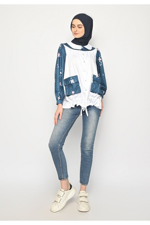 Mischa Blouse Navy